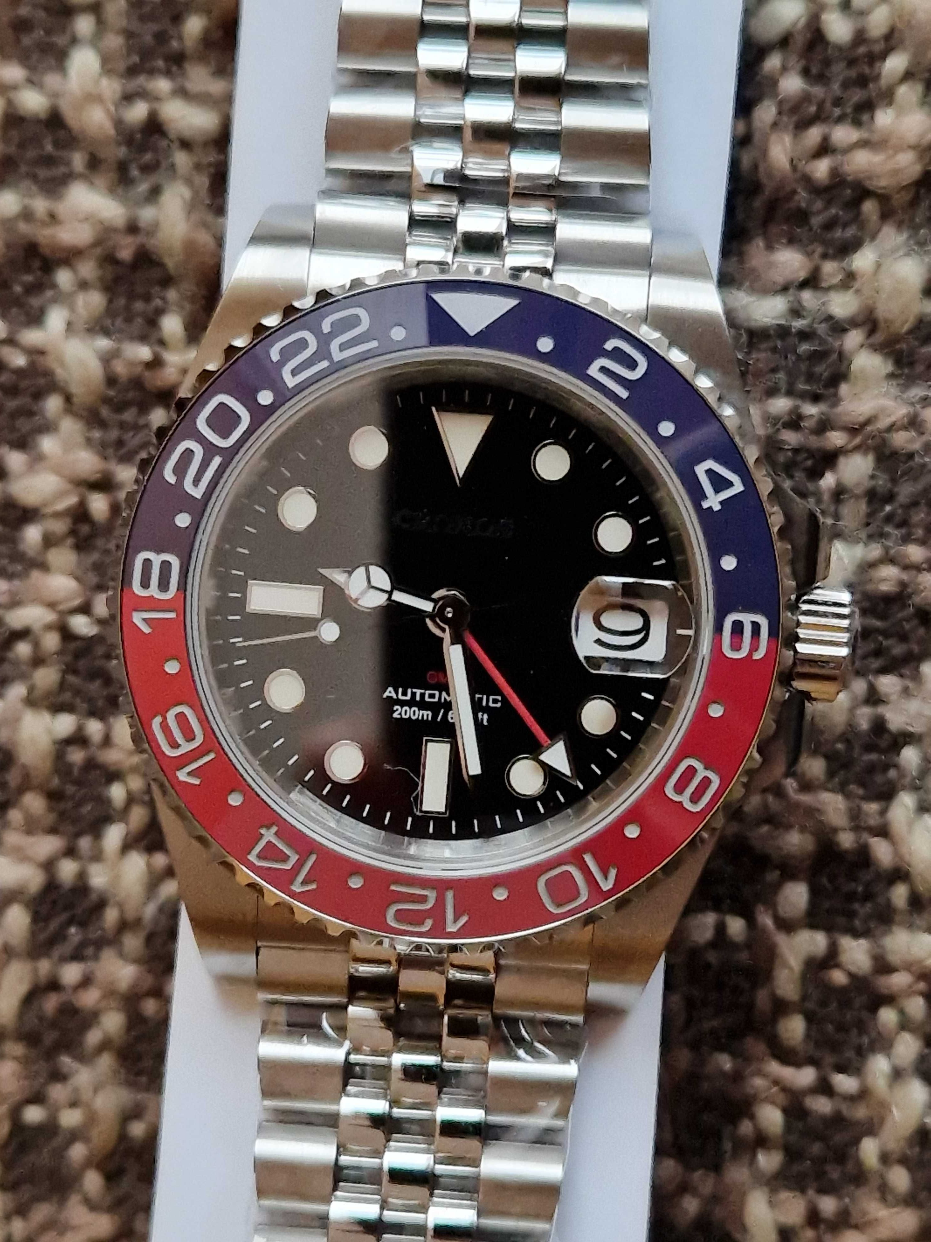 Nowy Cronos 41mm ceramika pepsi wz Master GMT.
