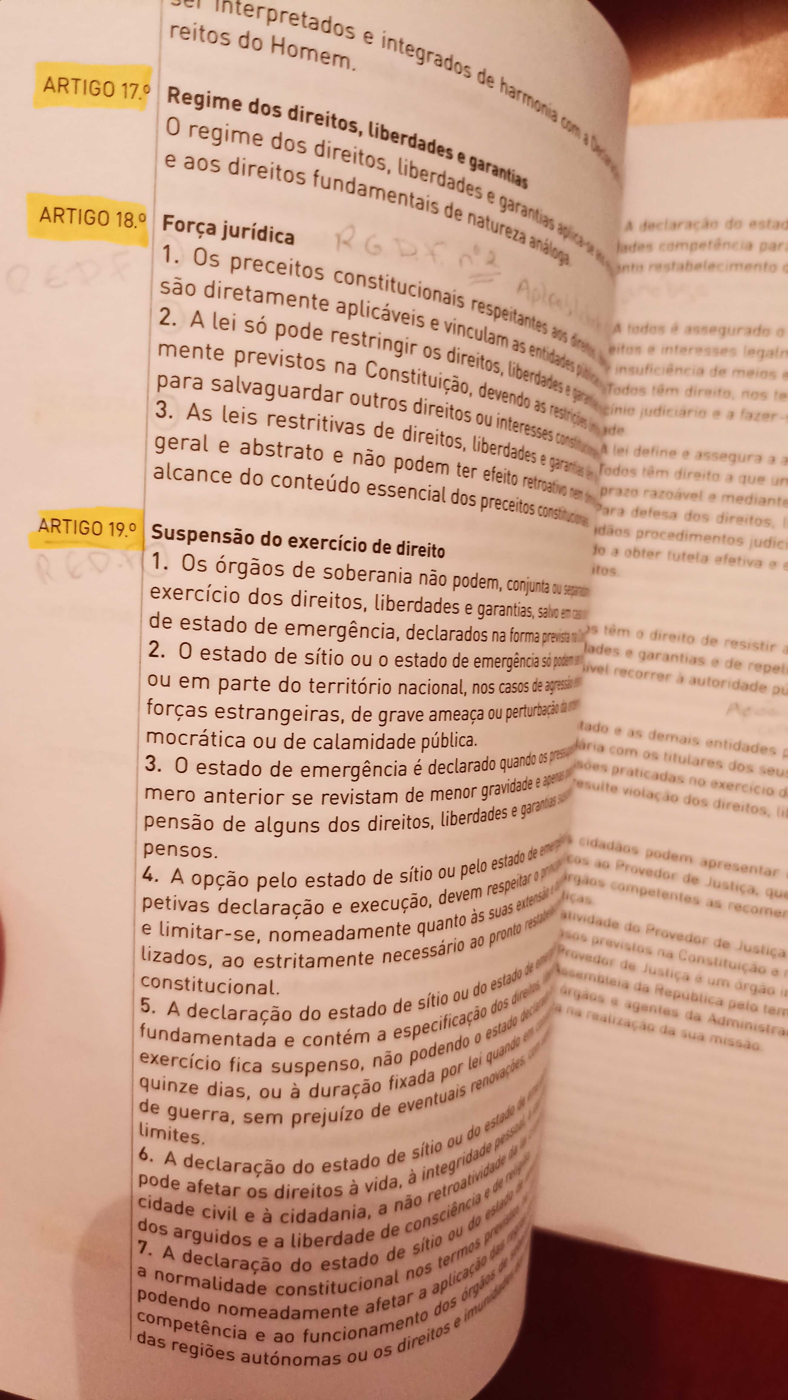 Constituição da república portuguesa