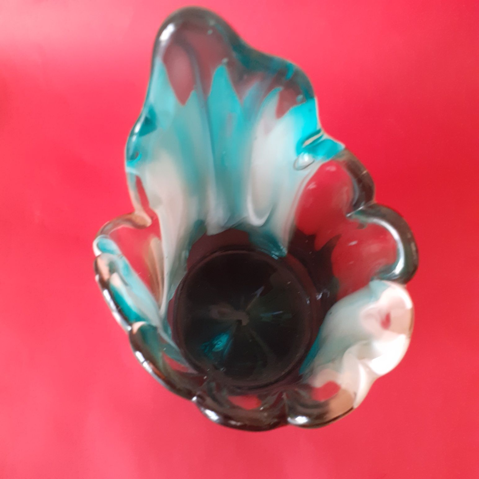 Jarra/ vaso decorativa  de vidro Murano : PREÇO  : 65,00€
