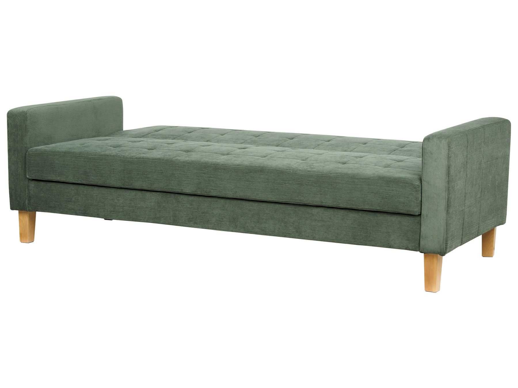 Sofa rozkładana Ciemnozielony dla 3 osób