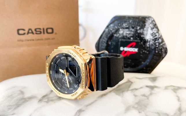 Nowy zegarek Casio G-Shock GM-2100 Męski Damski Unisex Stal nierdzewna