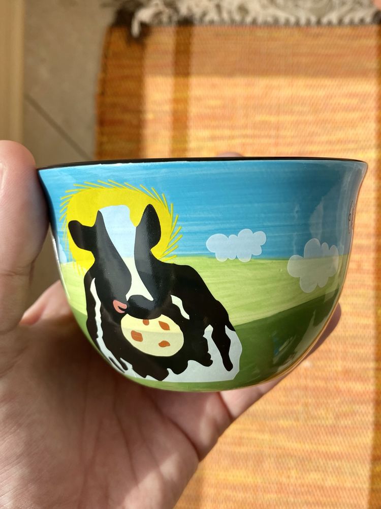 Miseczki do lodów Ben & Jerry’s oryginalne ceramiczne ręcznie malowane