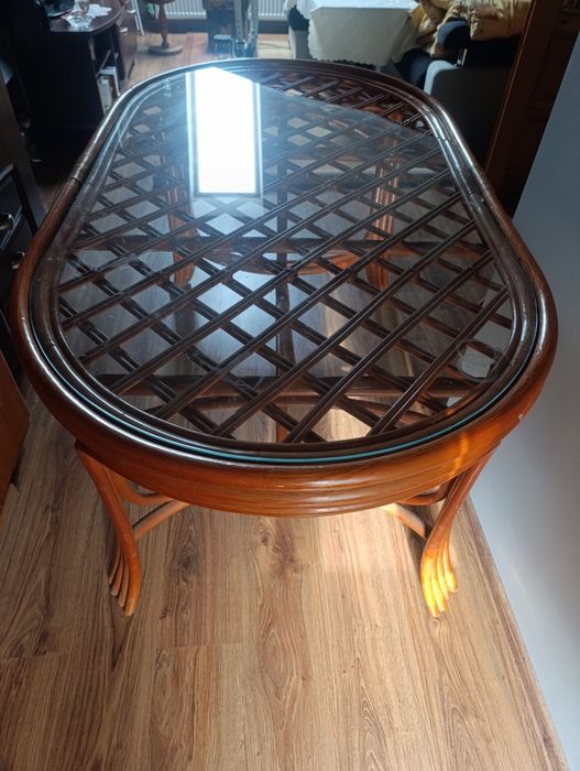 Zestaw ogrodowy ratanowy Calamus Rotan. 6 krzeseł