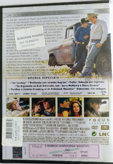 O Segredo de Brokeback Mountain (em DVD)