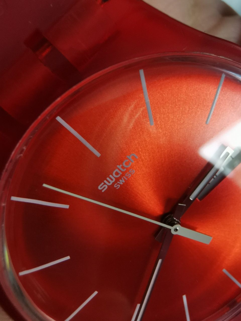Zegarek swatch New gent czerwony Red rebel unisex