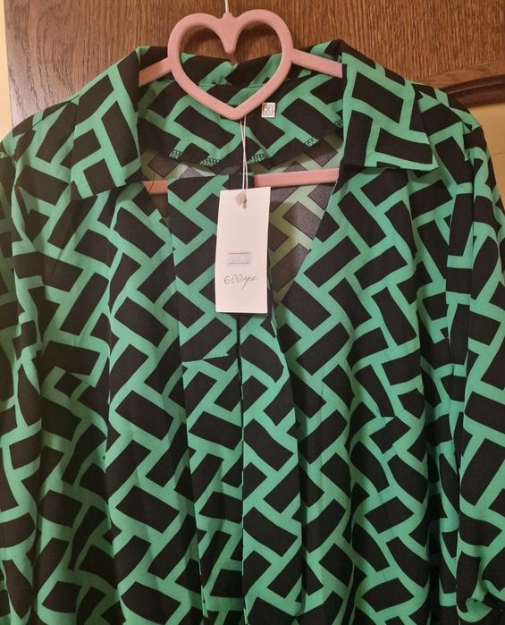 Шифонове плаття 54-56 розміру,  зеленого кольору,  не підійшов розмір