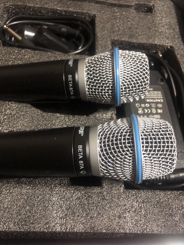 Shure lx88 lll KNR 2 микрофона с оригинальными головами 87а