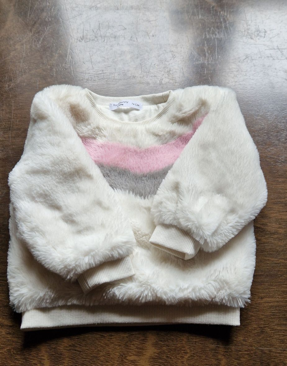 Sweter dziewczęcy 74 zimowy