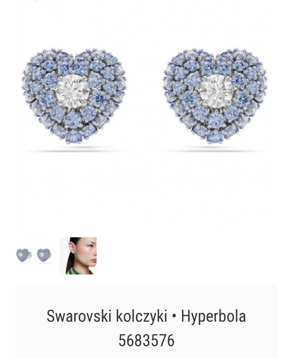 Kolczyki Swarovski Hyperbola oryginał