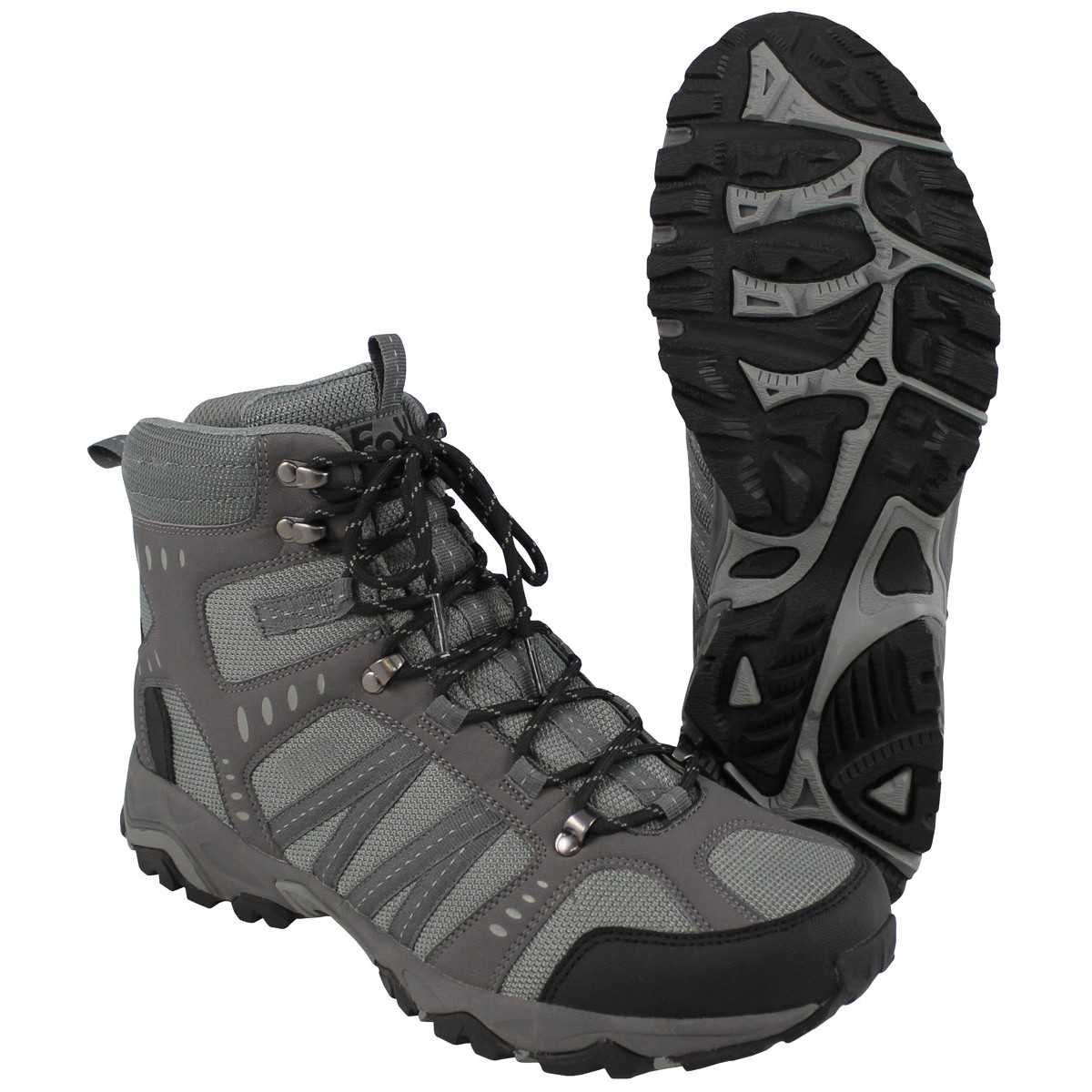 Легкие треккинговые ботинки или высокие кроссовки Mountain High серые