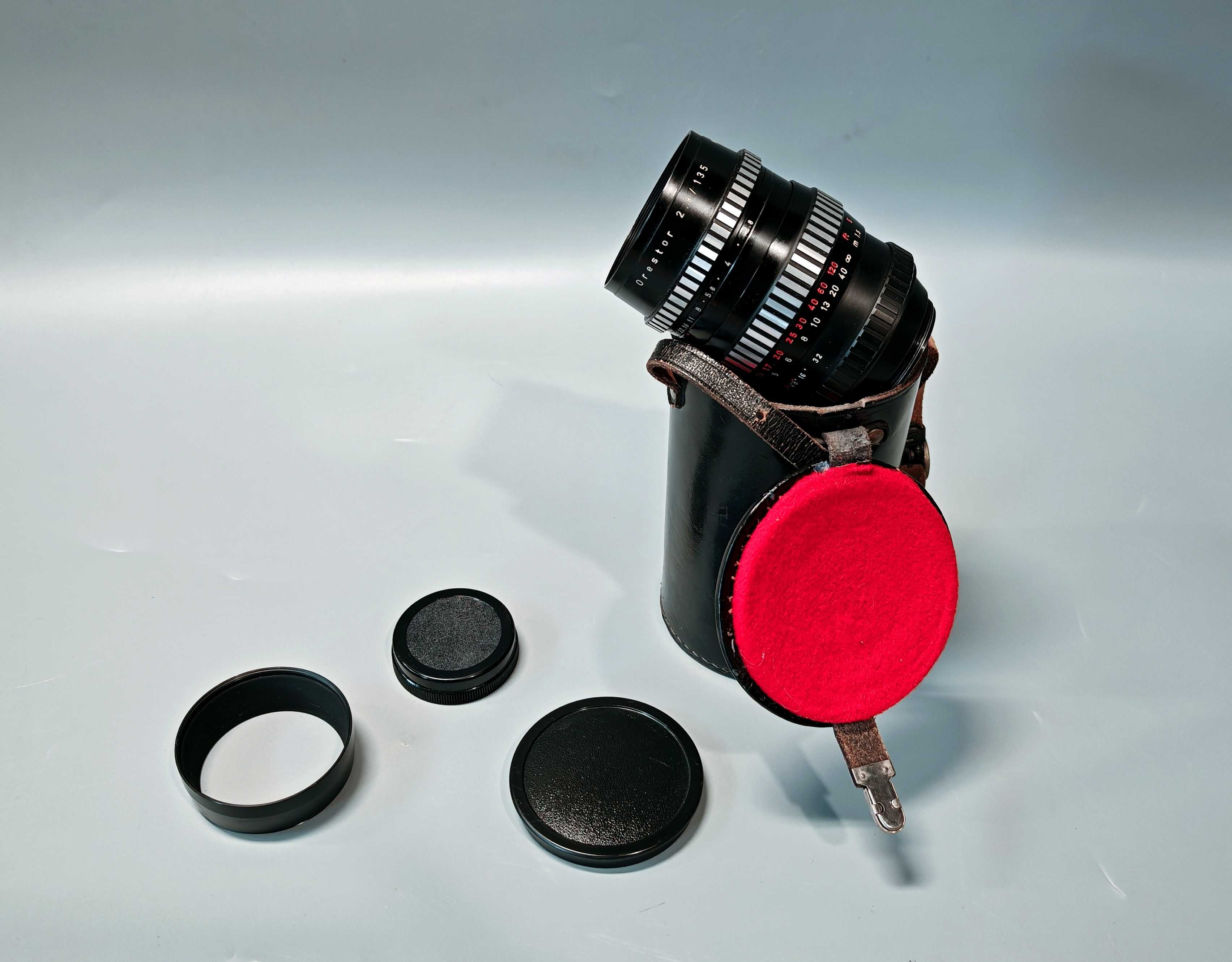 Obiektyw Meyer Optik Görlitz Oreston 135mm 2,8 gwint M42 GERMANY Zebra