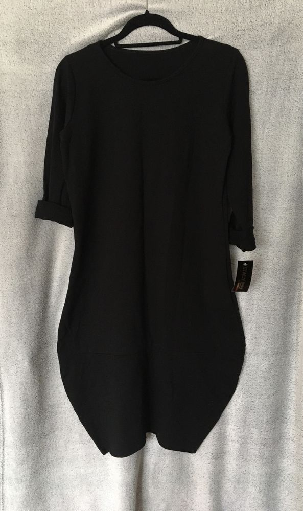 Sukienka bawełniana czarna rozmiar M/L