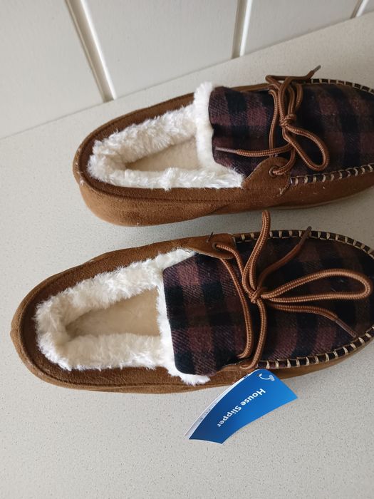 Ocieplane mokasyny męskie