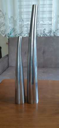 Para designerskich wazonów - Streamline - aluminium