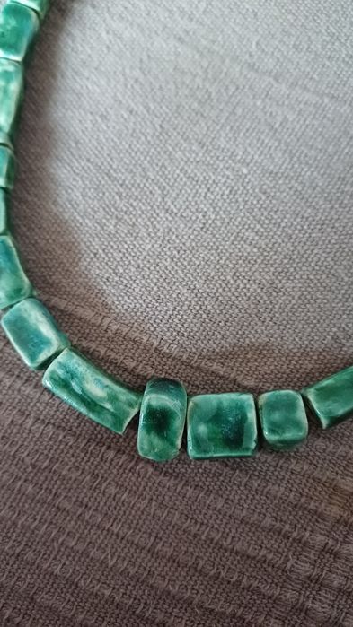 Korale,naszyjnik z ceramiki.Handmade