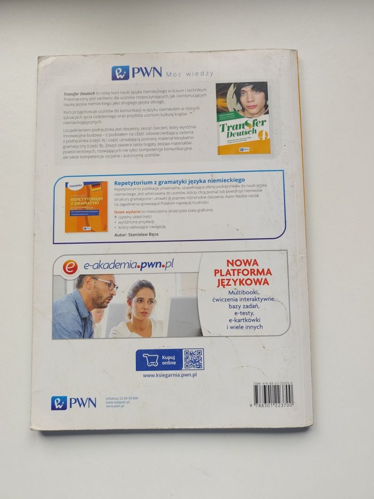Transfer deutsch 4 zeszyt ćwiczeń PWN