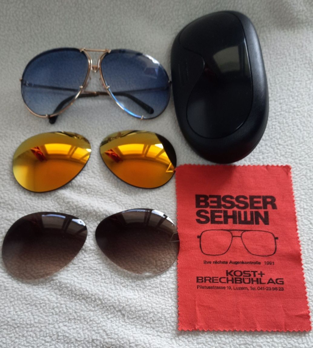 Porsche Design by Carrera 5623 Gold Złote okulary przeciwsłoneczne