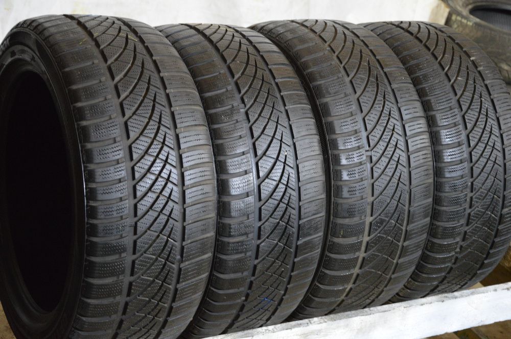 Шины Б/у ВСЕСЕЗОНКА 205/55-16 Hankook Optima 4S