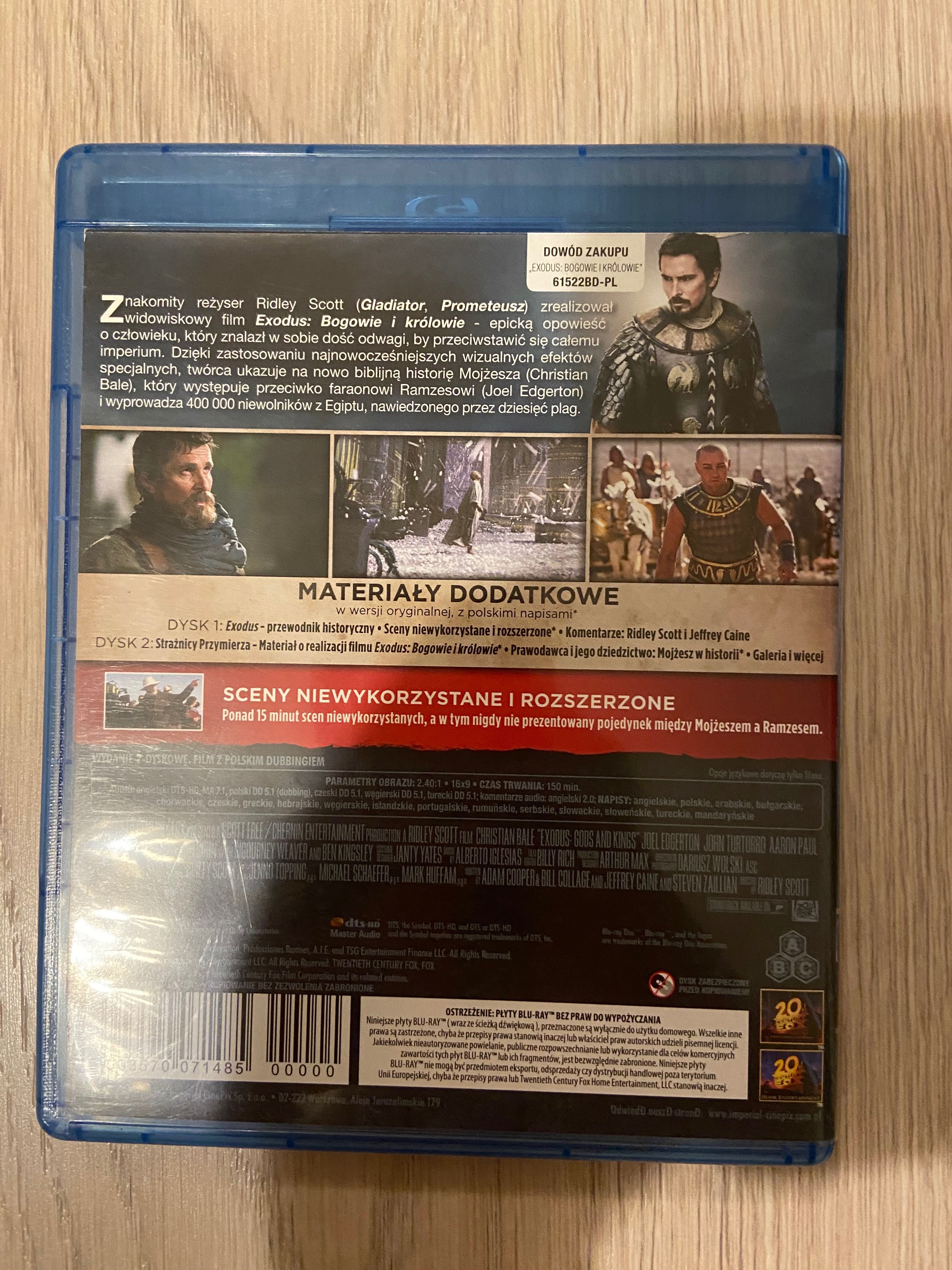 Exodus bogowie i królowie blu ray