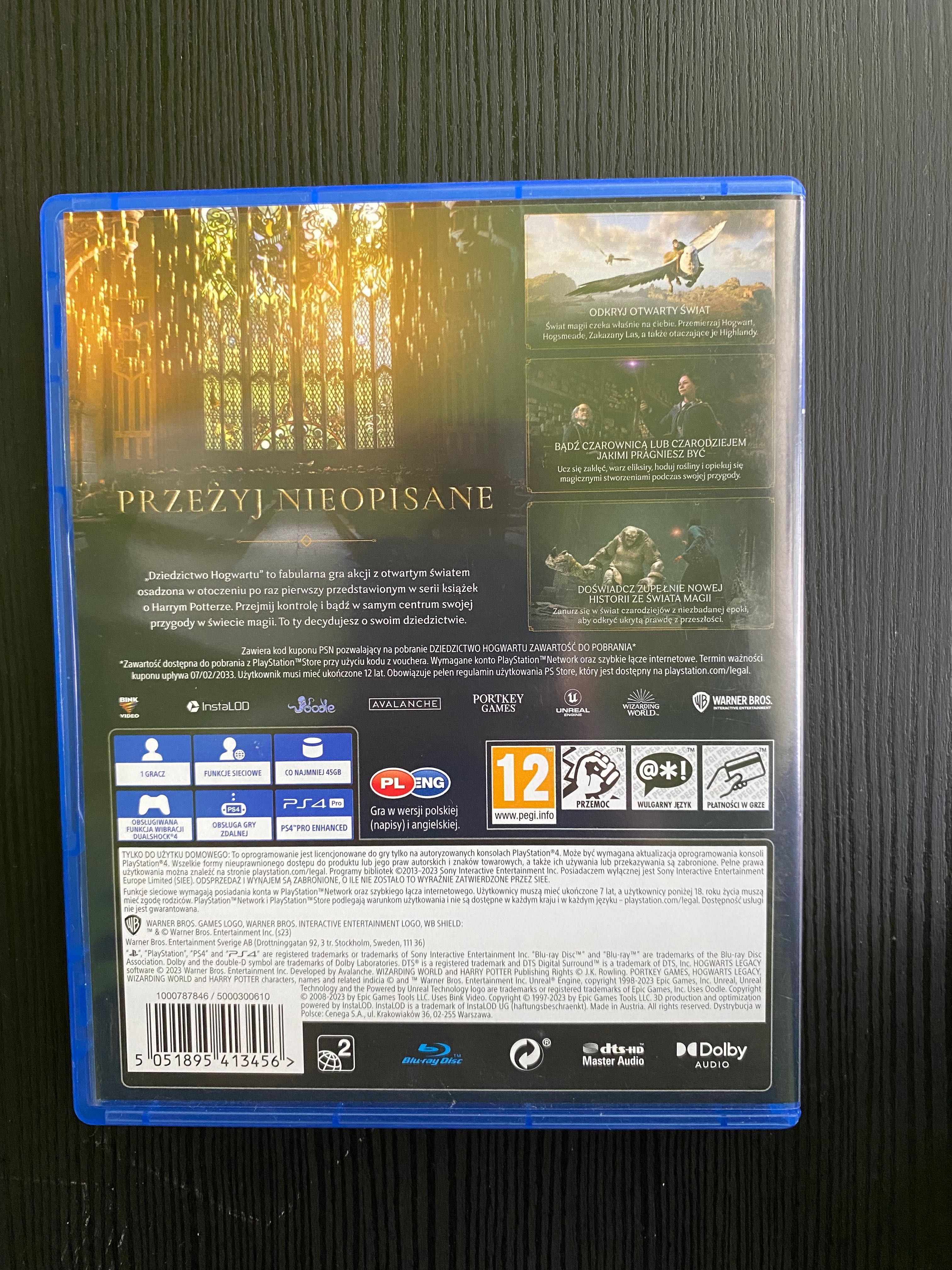 Gra ps4 Dziedzictwo Hogwartu