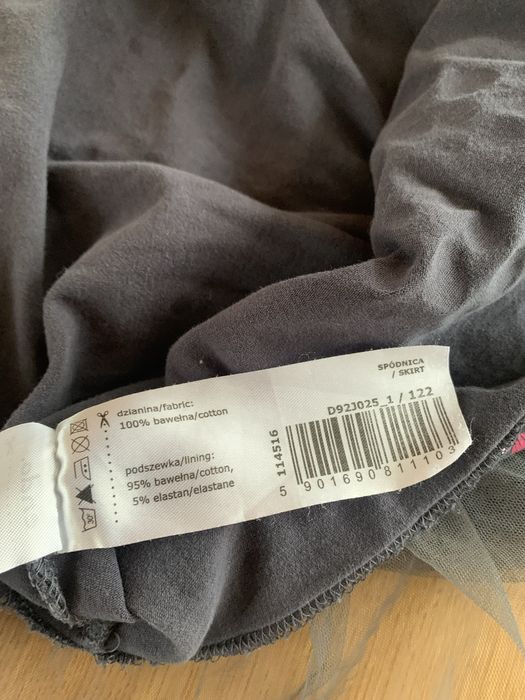 Spodnica dziewczeca Endo szara 122