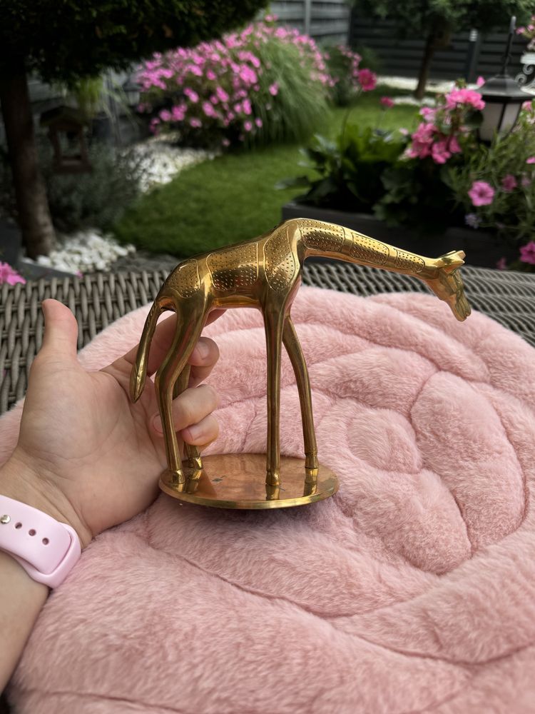 Zara Home, piękna żyrafa z mosiądzu