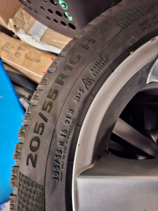 Koła zimowe alu 205/55/R16 skoda/vw/seat Conti Ts860 Dezent