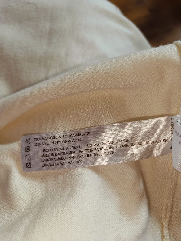 Sweter Soho xl wiskoza nylon L golf jasny elegancki bluza męska