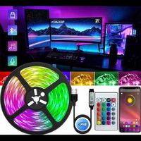 Светодиодная USB Bluetooth LED лента RGB 5050 с пультом 5 метров