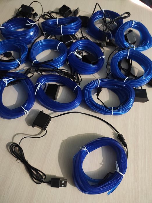 5 метров Автомобильный гибкий холодный неон новый USB для салона