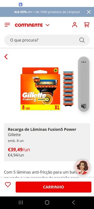 Recarga de lâmina fusion5 power
