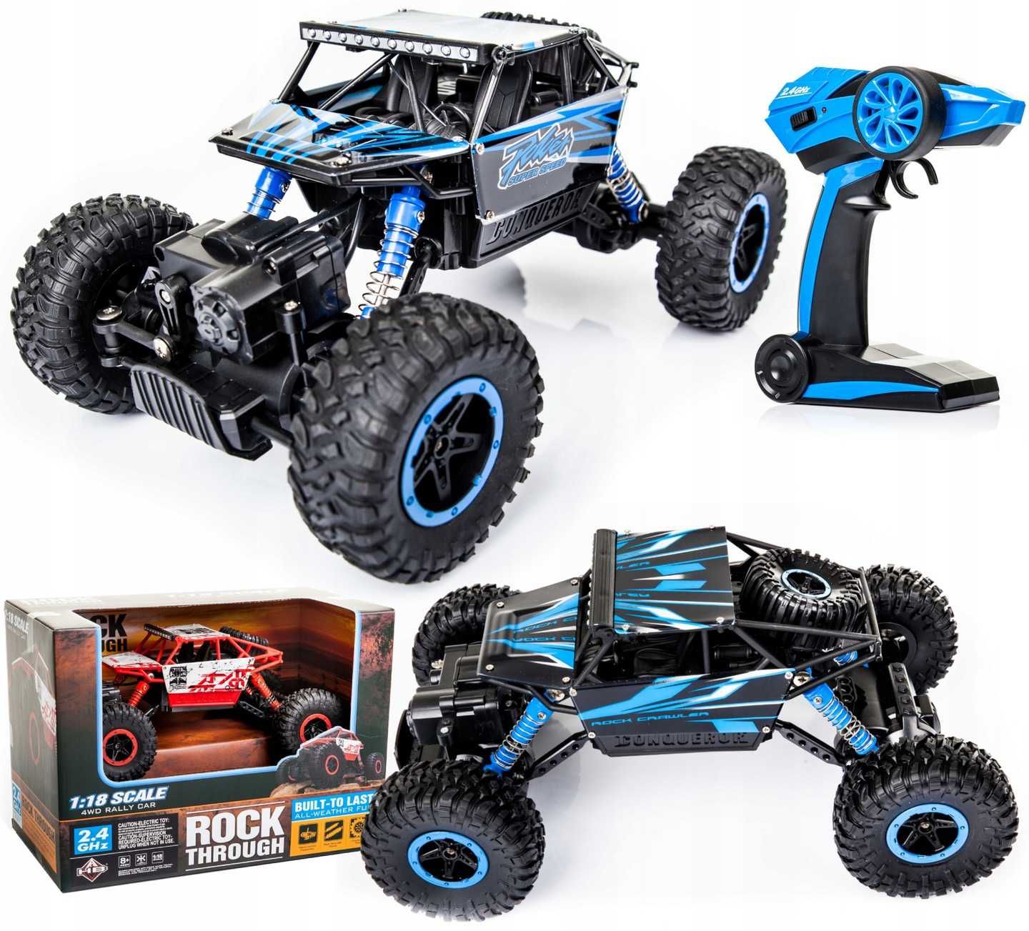 Samochód zdalnie sterowany dla dzieci Rock Crawler 1:18 na pilota