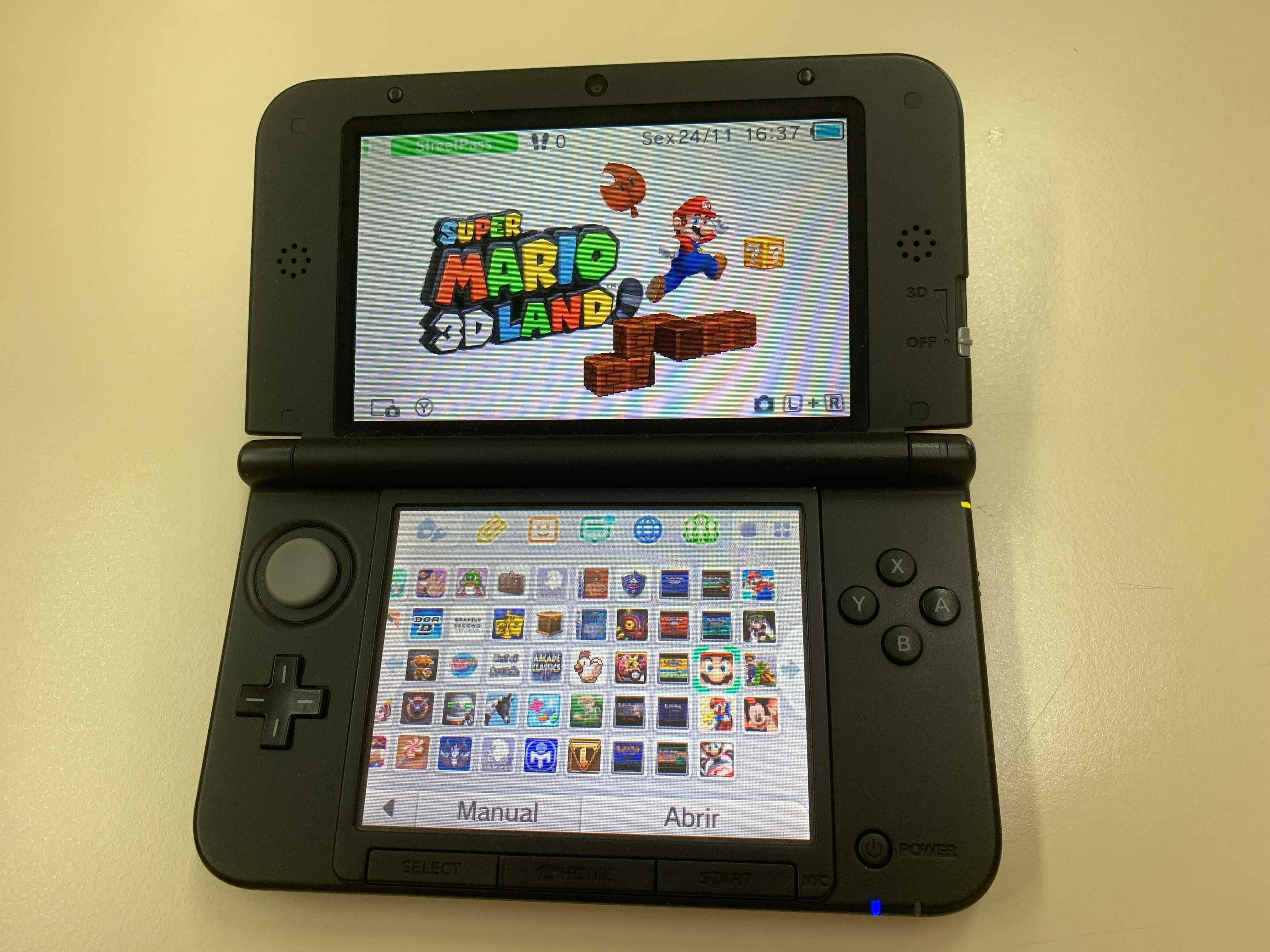 Nintendo 3DS Desbloqueada 64Gb (Jogos DS/3DS e Retro)