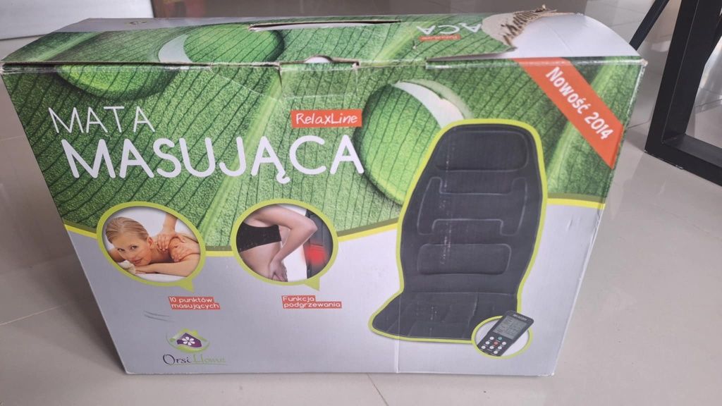 Mata masującą do domu lub samochodu