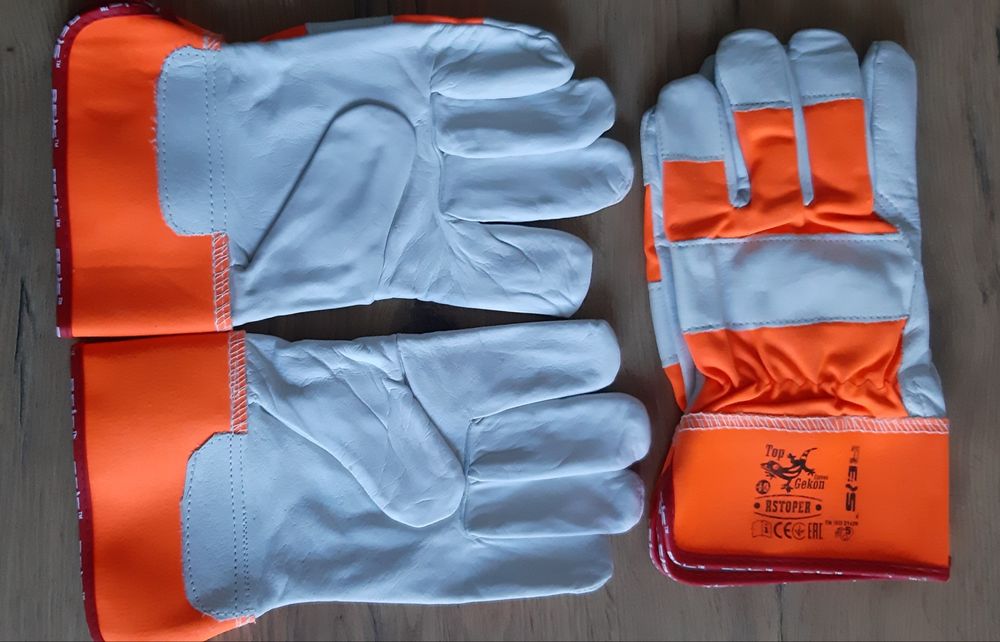 Rękawice robocze skórzane