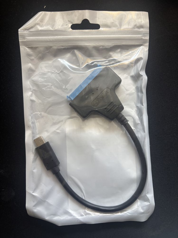 Adapter SATA do USB typ C | 2,5" dysk SSD / HDD | Prędkość do 5 Gb/s