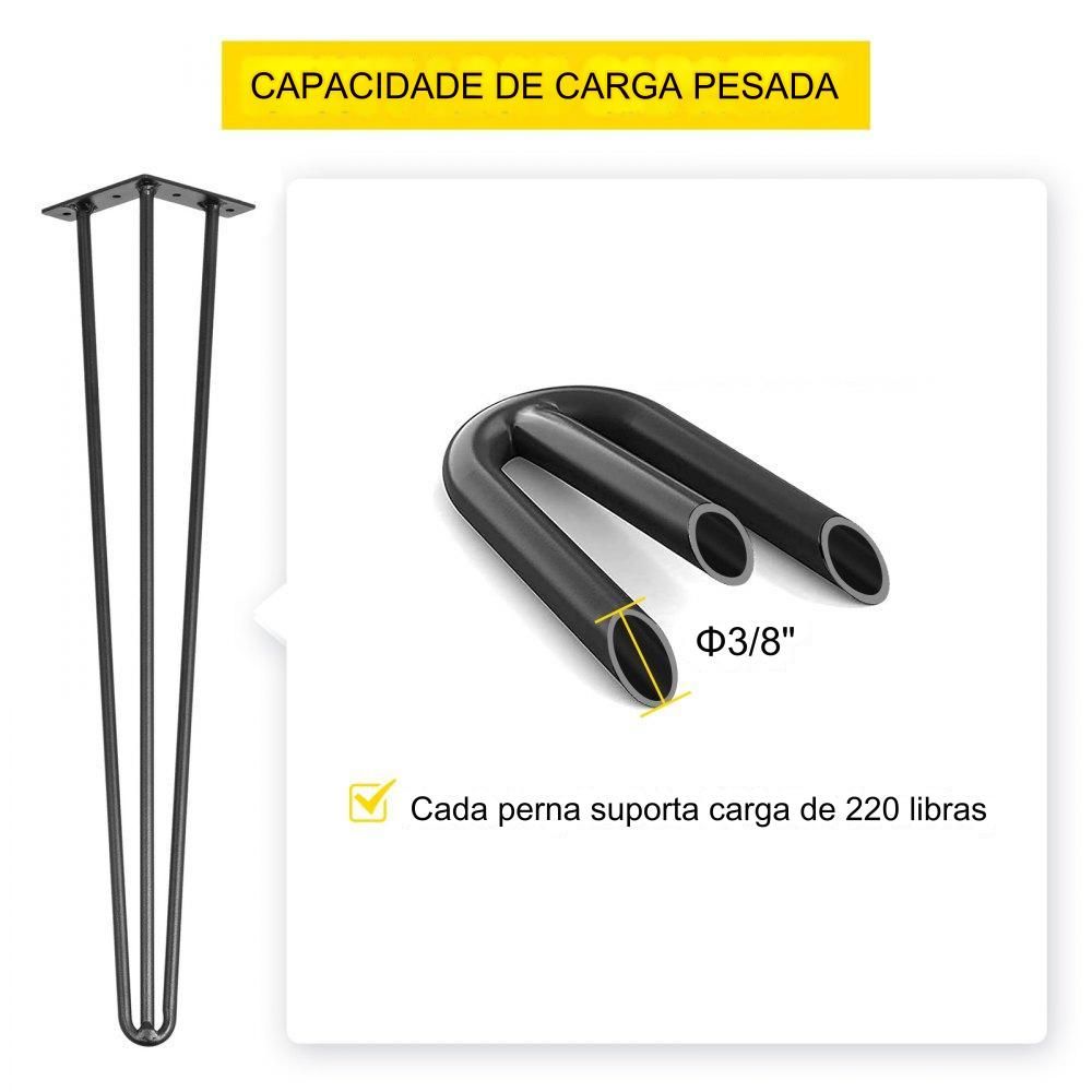 Pernas de Mesa de Ferro 4 Peças