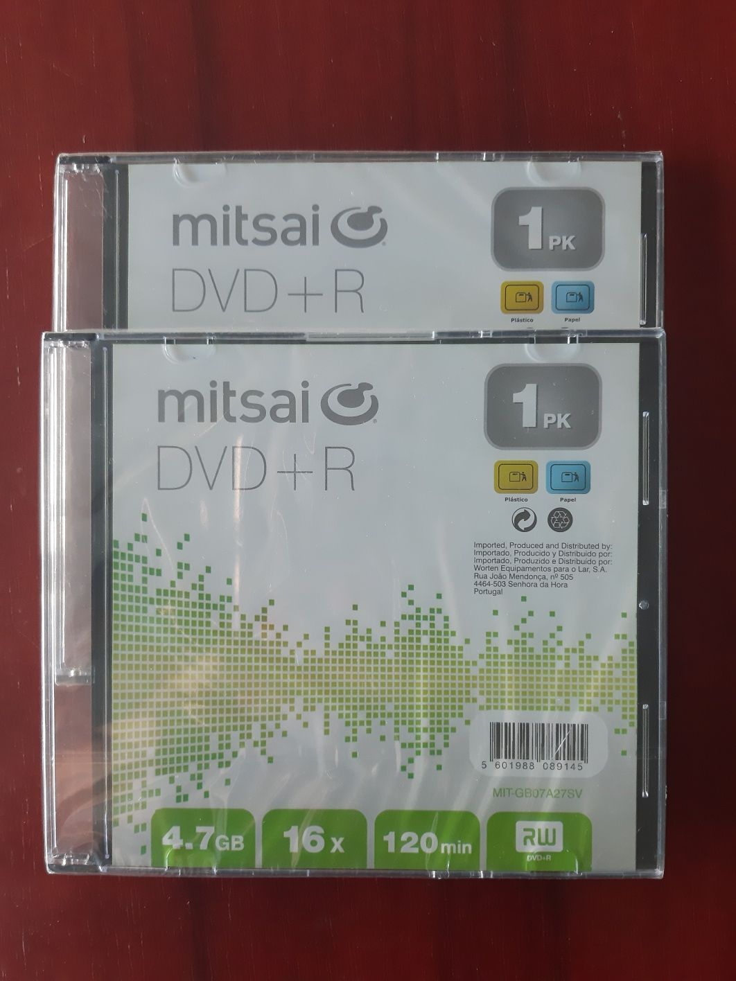 3 DVD-R Mitsai novos