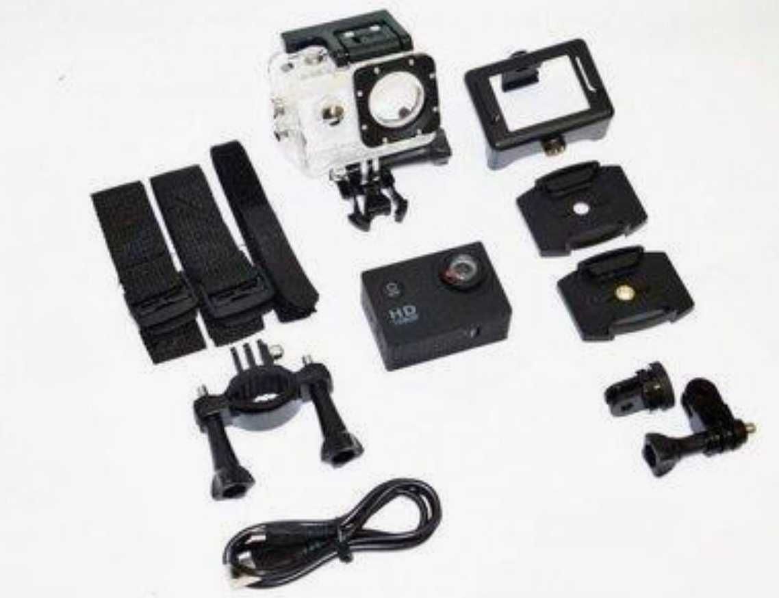 Экшн камера A7 FullHD + аквабокс + Регистратор Полный компект