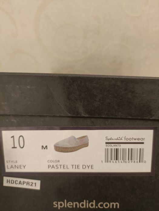 Мокасины женские эспадрильи новые 39 и 40 размеры.