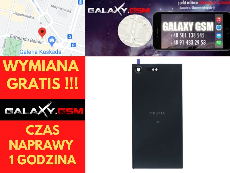 SONY XPERIA XZ PREMIUM Klapka Tył Oryginał Wymiana GRATIS Szczecin