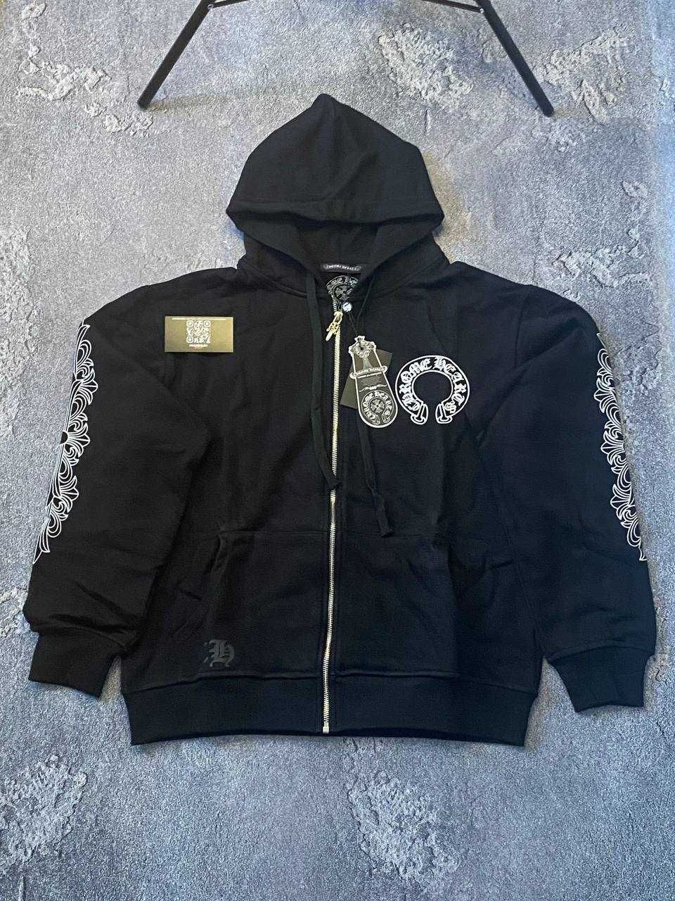 ! S M L XL ! Кофта зіп Худи Chrome Hearts | Худі зипка Хром хартс