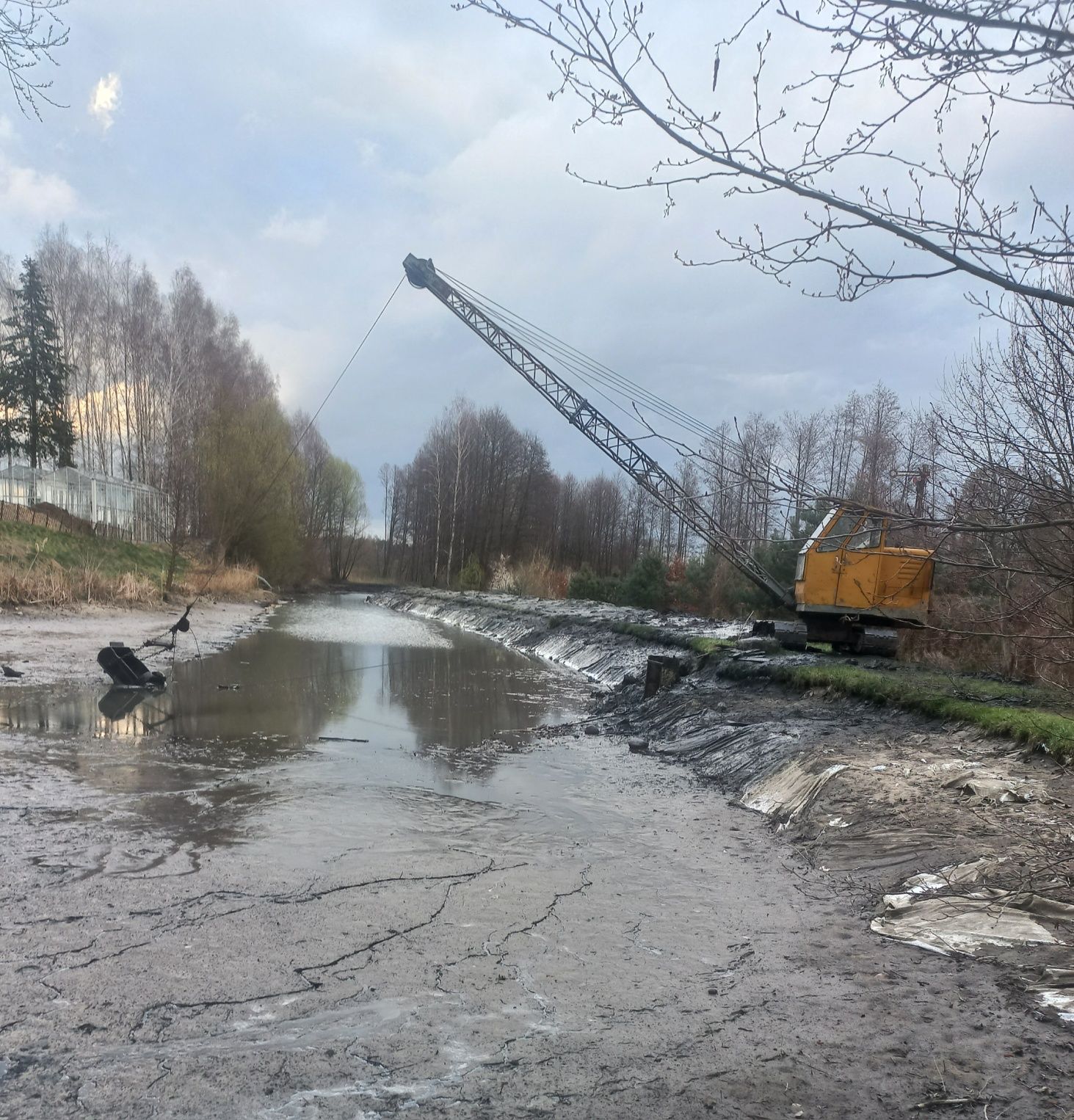 Kopanie stawów, pogłębianie, czyszczenie