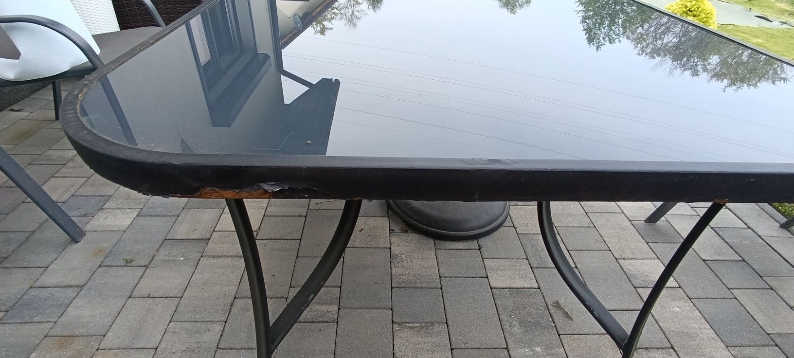 Stół ogrodowy 160x90x70cm czarny