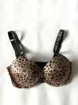 Biustonosz w panterkę z kryształkami Victoria’s Secret 32DD