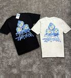Новая футболка Stussy — Fuzzy Ice — Чорна / Біла — Стусси — С М Л ХЛ