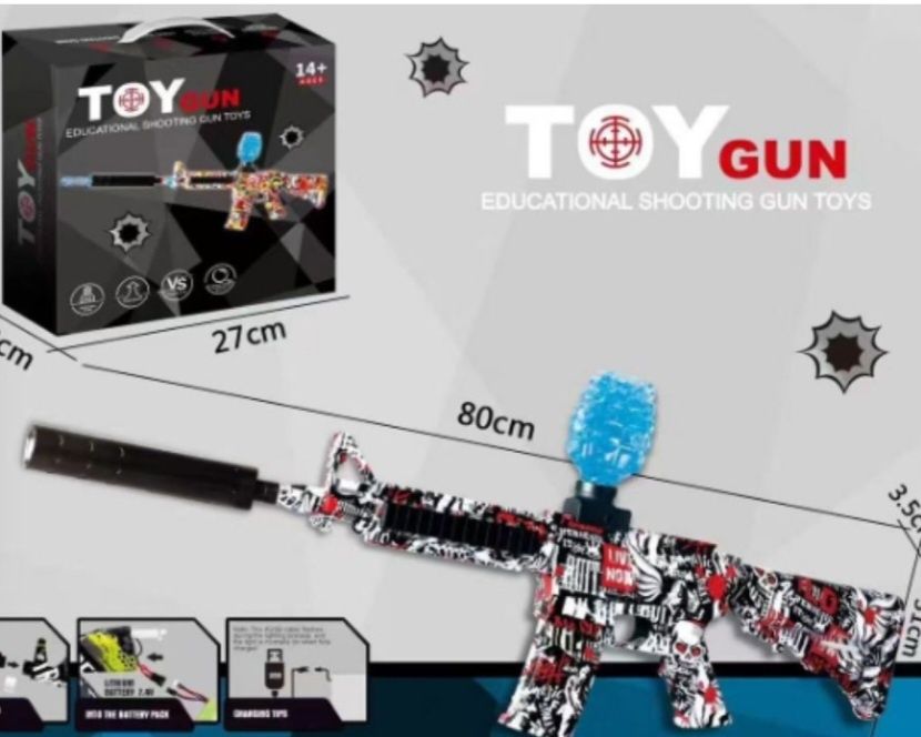 Pistolet zabawka na kulki zelowe dla dzieci