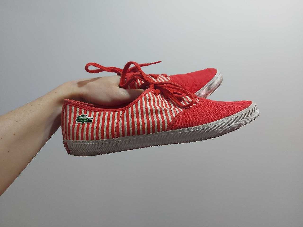 Lacoste Gambetta SPL SPW trampki męskie czerwone rozmiar 42 - 27cm
