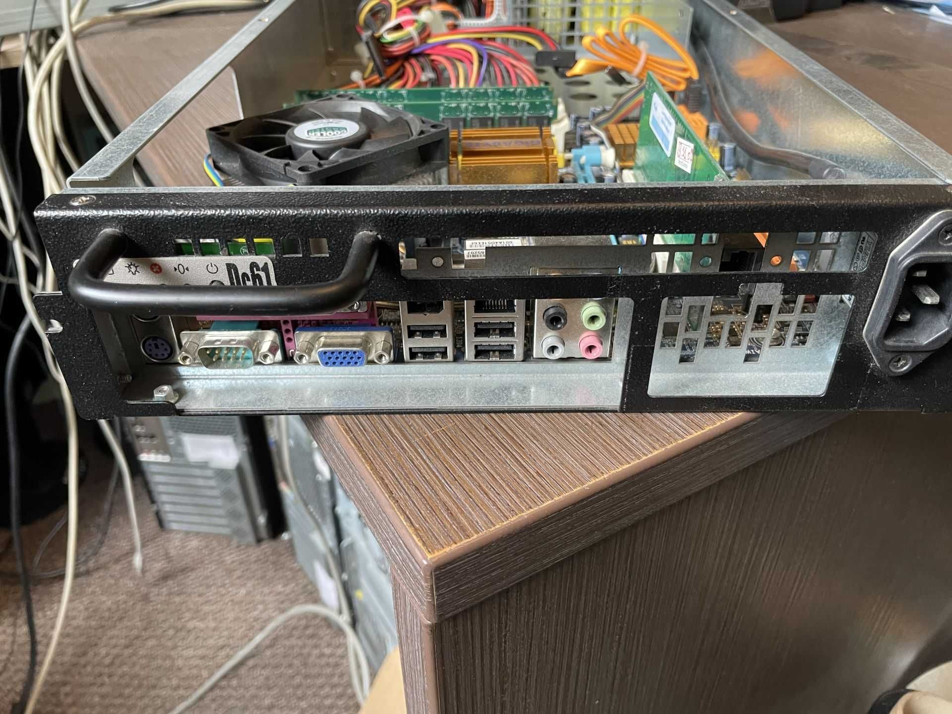 1u серверний корпус з БЖ 300Вт для плат microATX miniITX