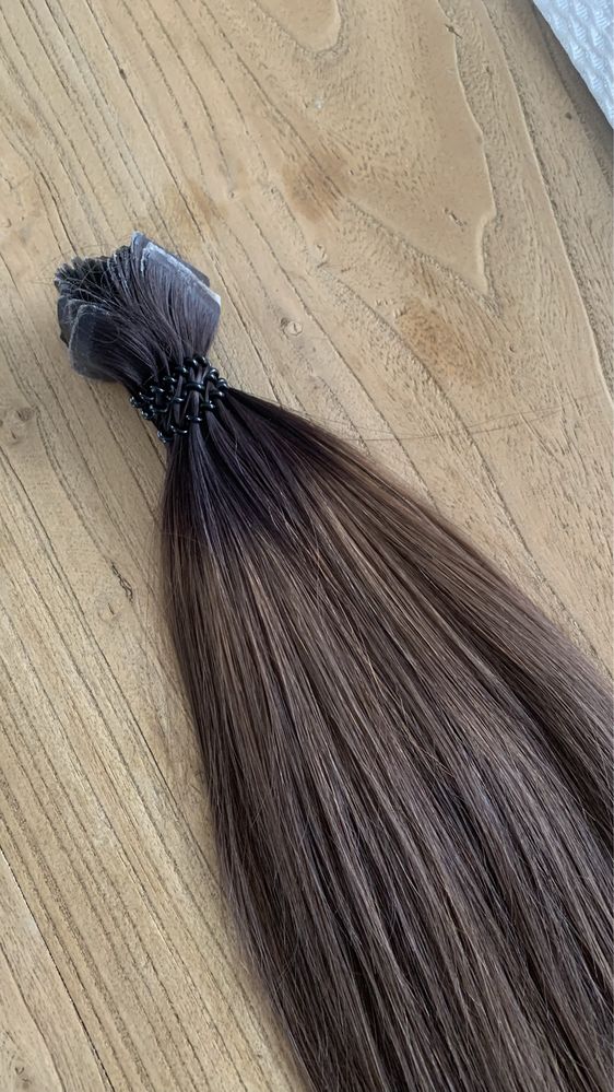Włosy naturalne ombre  kanapki 40 cm